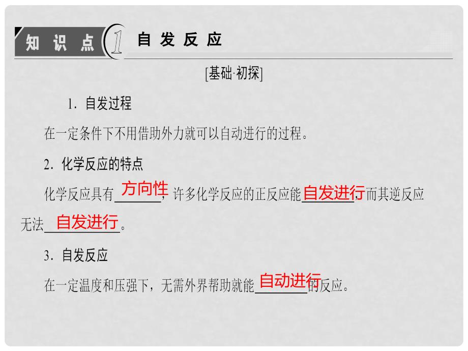 高中化学 专题2 化学反应速率与化学平衡 第2单元 化学反应的方向和限度（第1课时）化学反应的方向课件 苏教版选修4_第3页