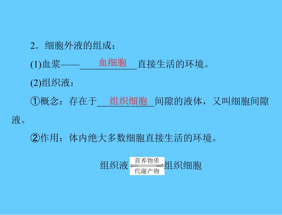 新人教版生物必修三：1.1细胞生活的环境ppt课件_第3页