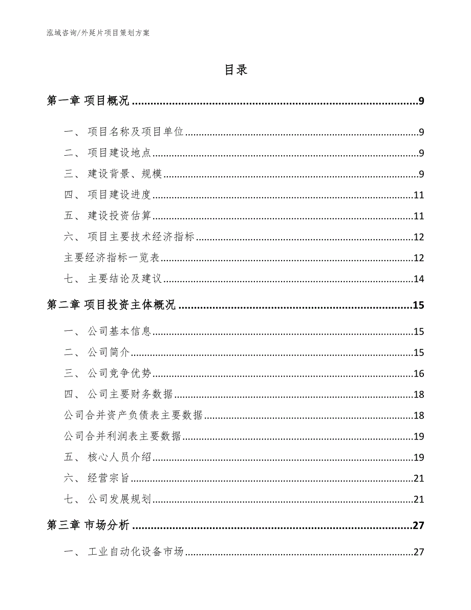 外延片项目策划方案_模板_第3页