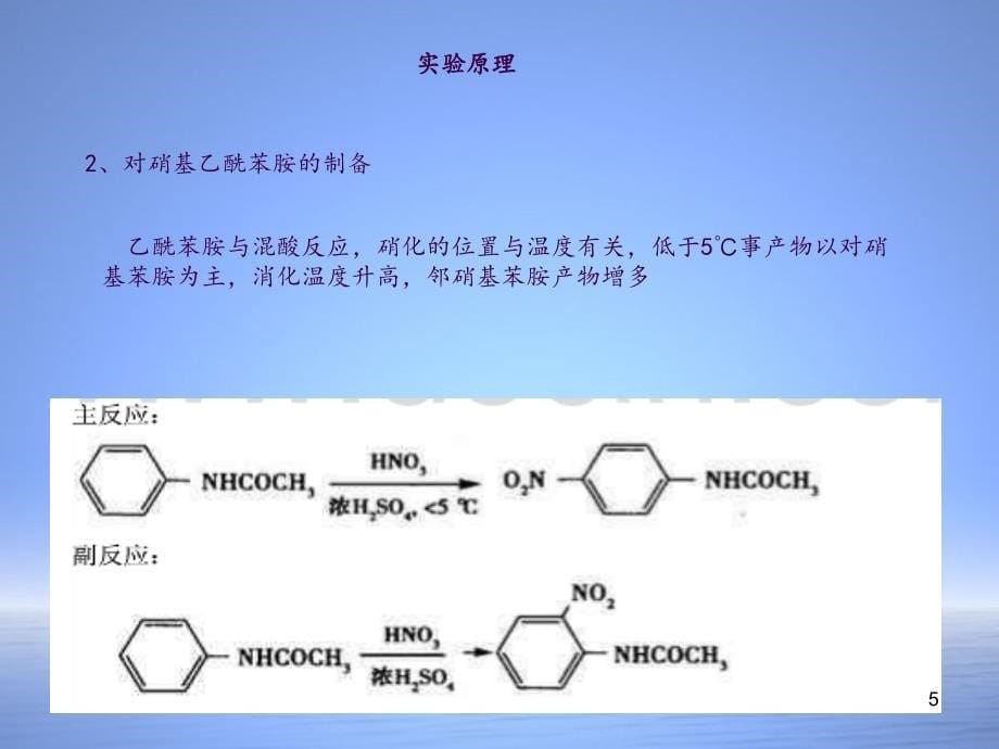 对硝基苯胺的设计合成ppt课件_第5页