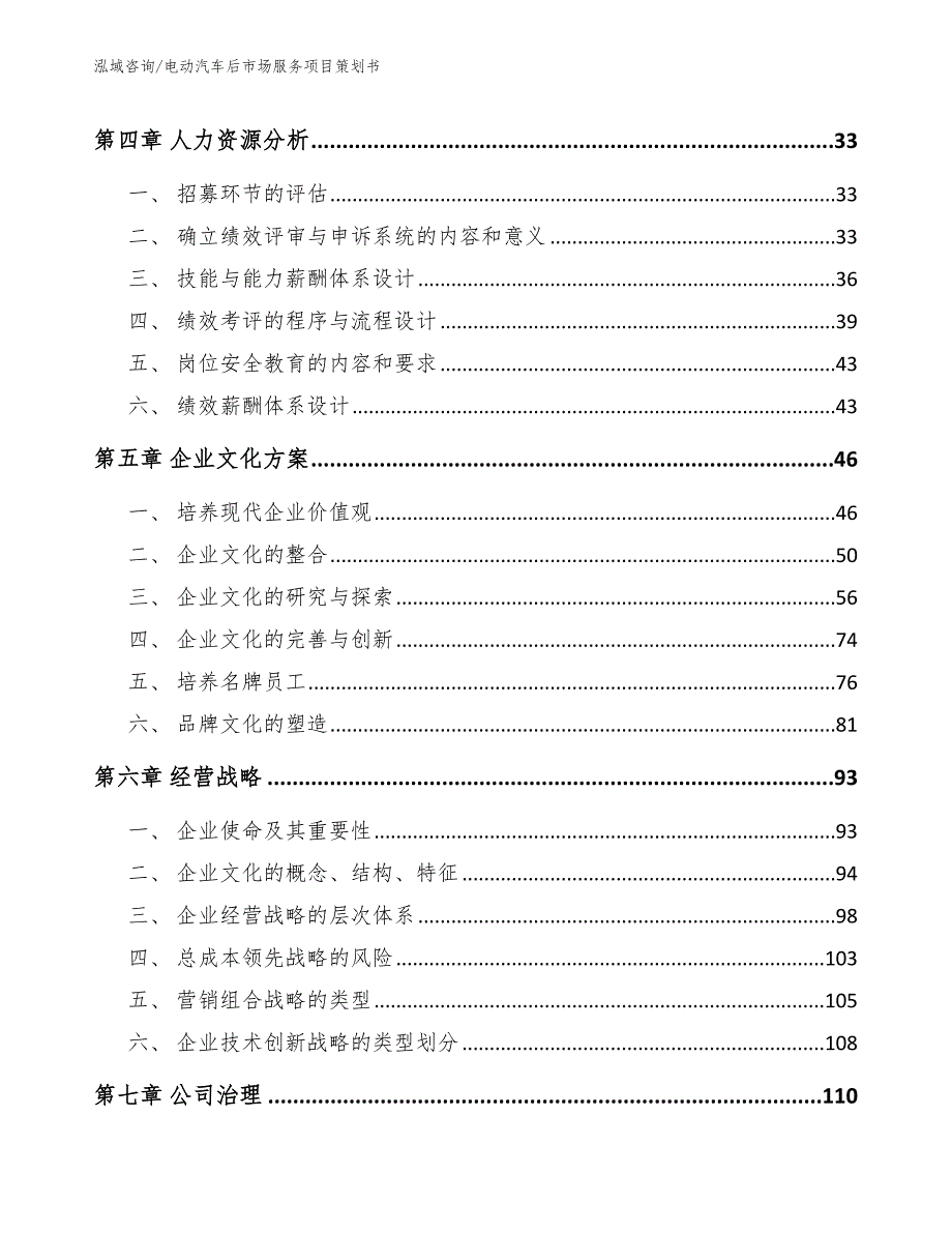 电动汽车后市场服务项目策划书（范文模板）_第3页