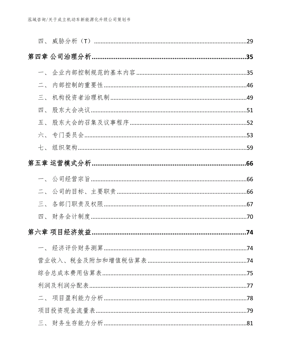 关于成立机动车新能源化升级公司策划书范文模板_第4页