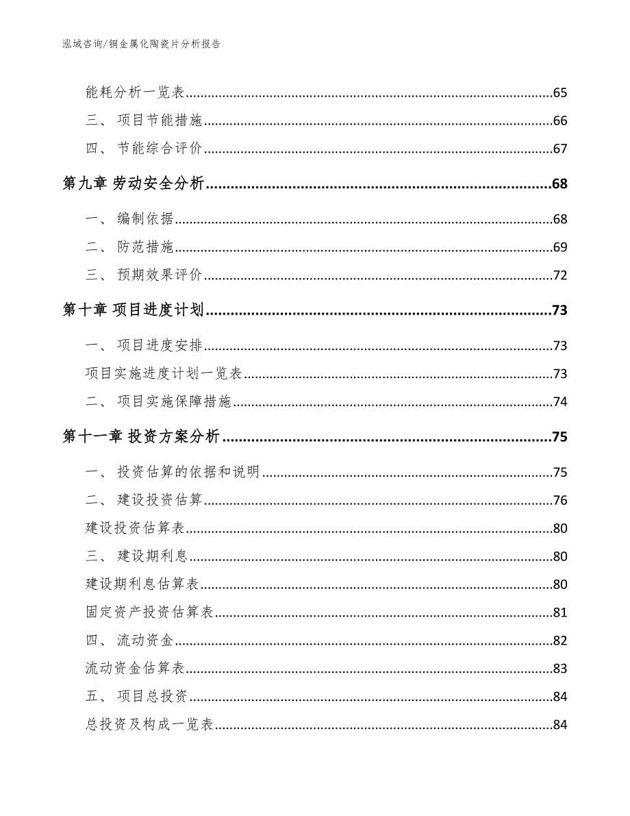 铜金属化陶瓷片分析报告参考范文_第5页