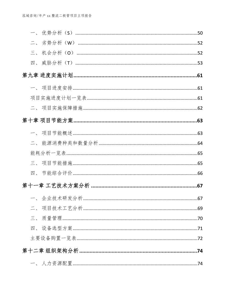 年产xx整流二极管项目立项报告模板范文_第5页