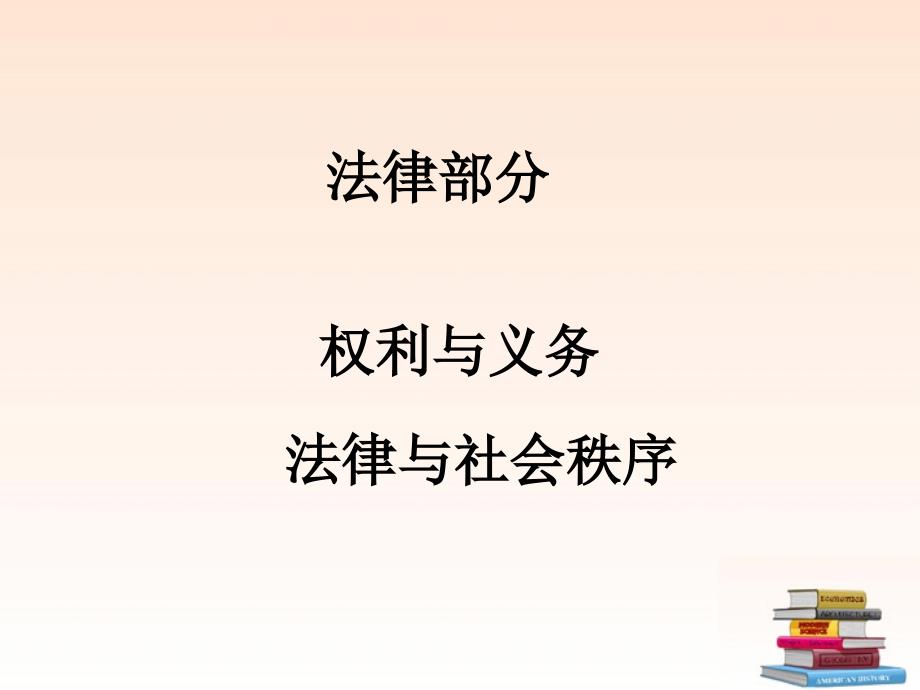 八年级政治下册权利和义务复习课件人教新课标版_第1页