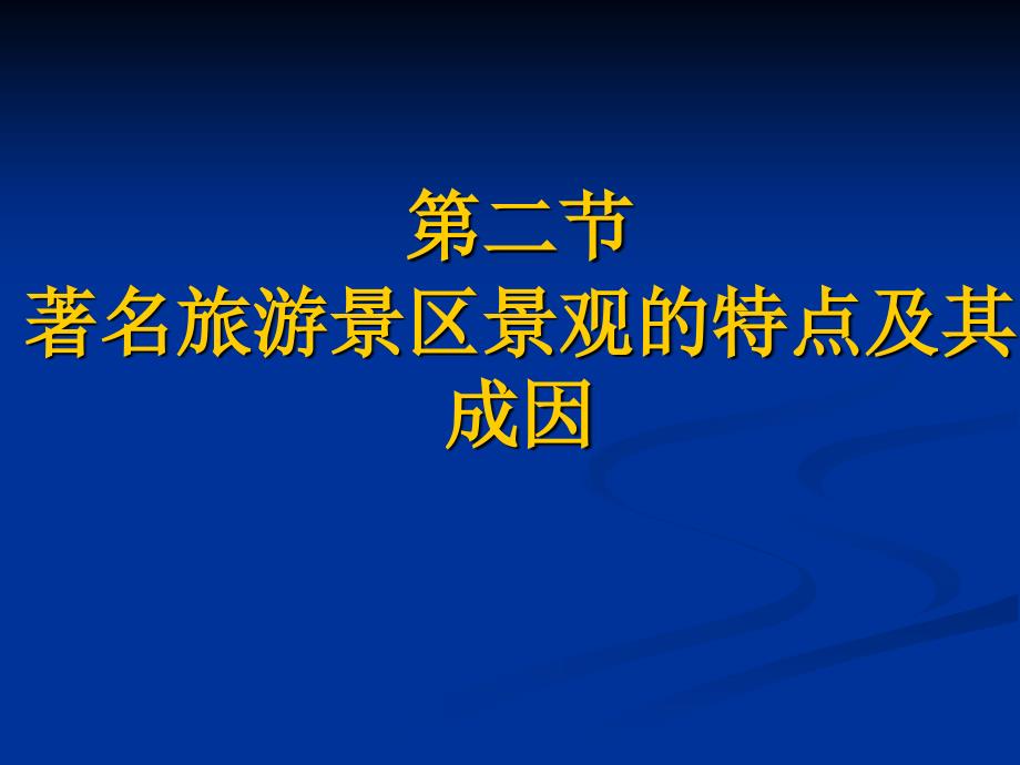 著名旅游景区景观的特点及成因.ppt_第1页