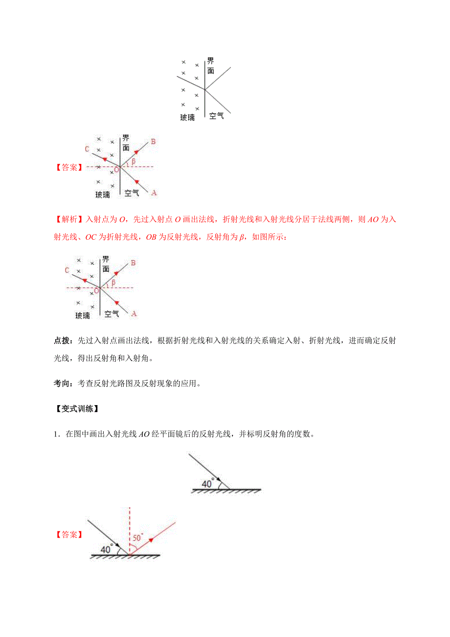中考物理三轮冲刺考前专题突破练习（09）光学作图 (含详解)_第2页