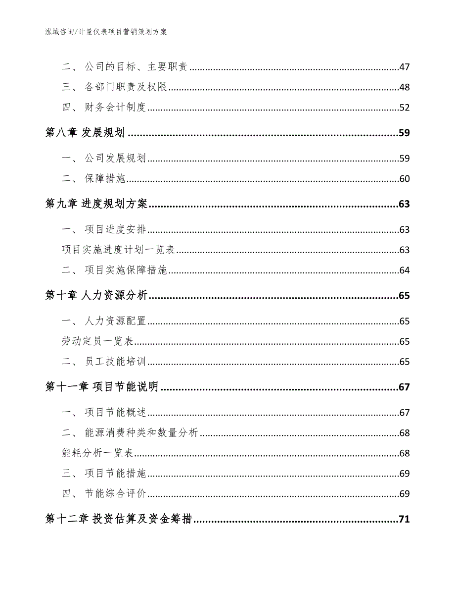 计量仪表项目营销策划方案（模板范本）_第4页