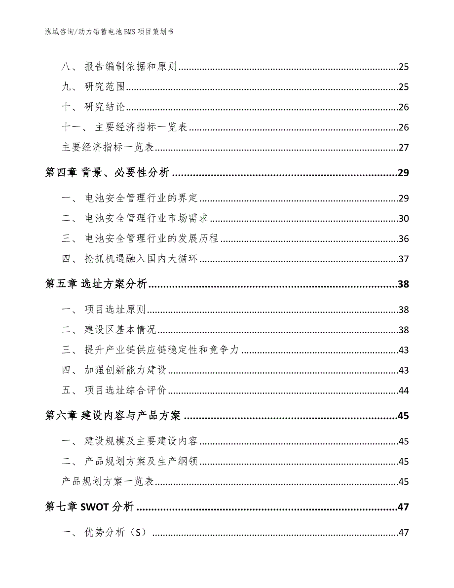 动力铅蓄电池BMS项目策划书（范文参考）_第2页