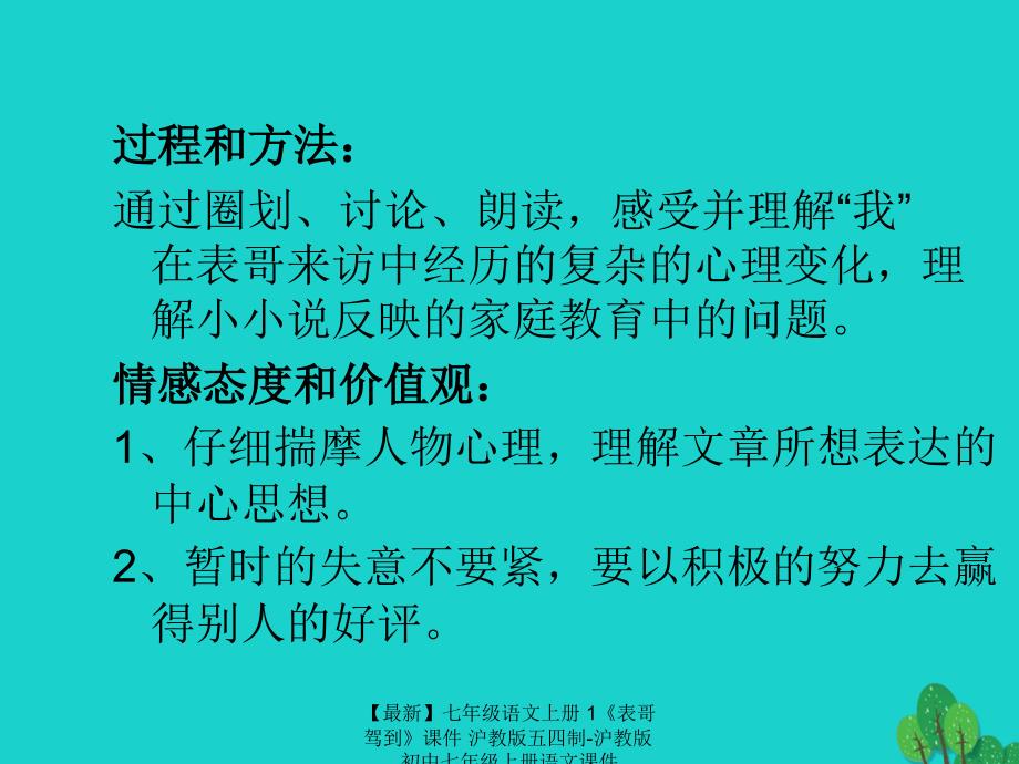 最新七年级语文上册1表哥驾到课件沪教版五四制沪教版初中七年级上册语文课件_第3页