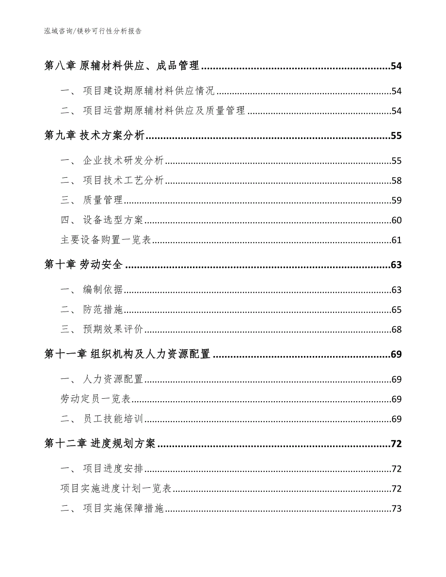 镁砂可行性分析报告_第4页