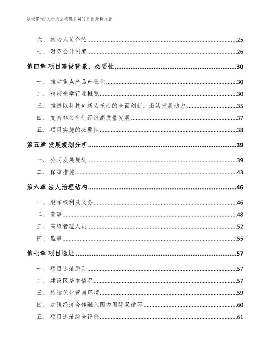 关于成立棱镜公司可行性分析报告_第5页