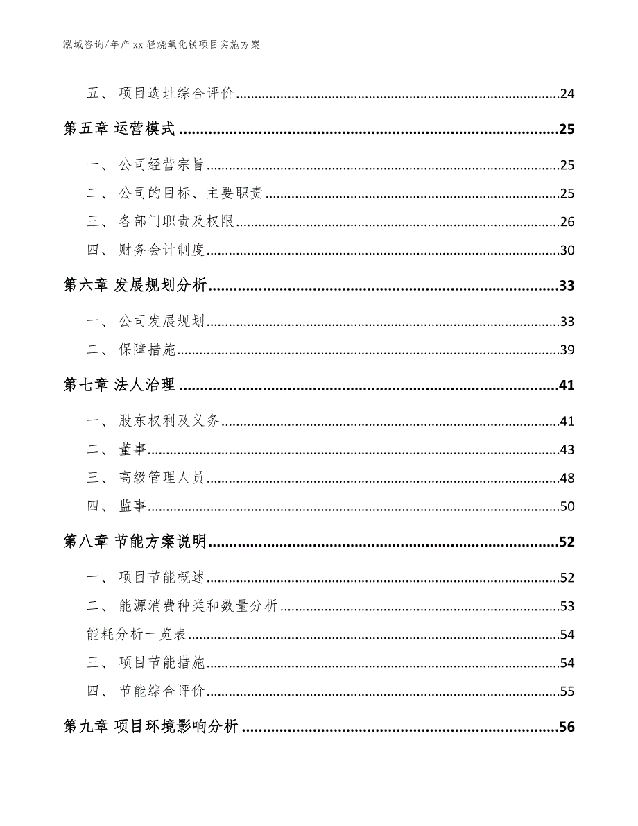 年产xx轻烧氧化镁项目实施方案_模板范本_第3页