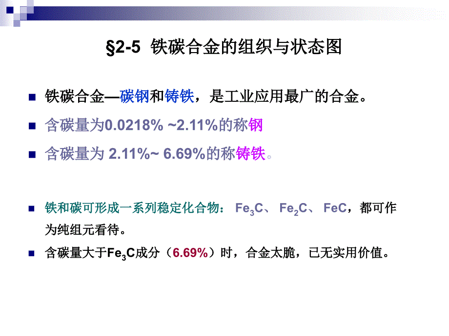 铁碳合金的相图的详细讲解_第1页