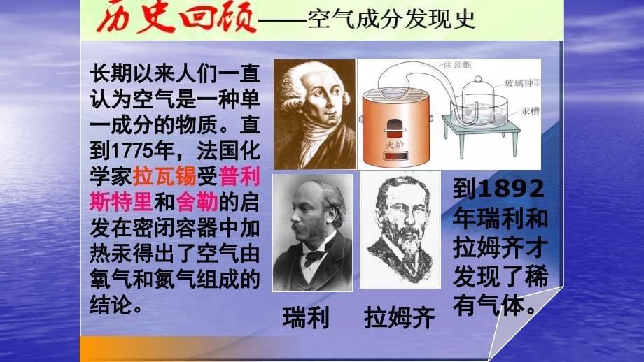 鲁教版八年级化学全第四单元第一节空气的成分教学课件共20张PPT含视频及歌曲_第5页