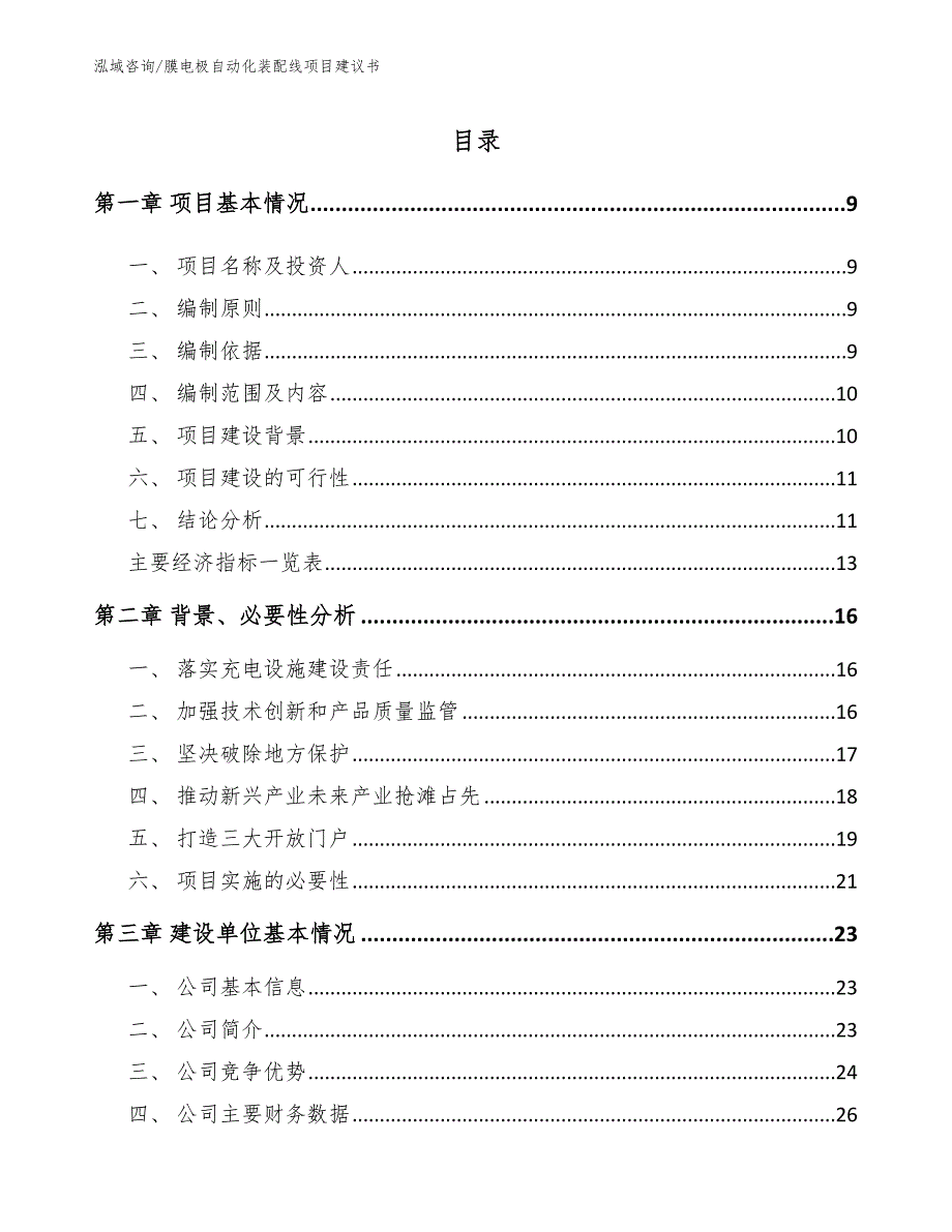 膜电极自动化装配线项目建议书（模板范文）_第2页