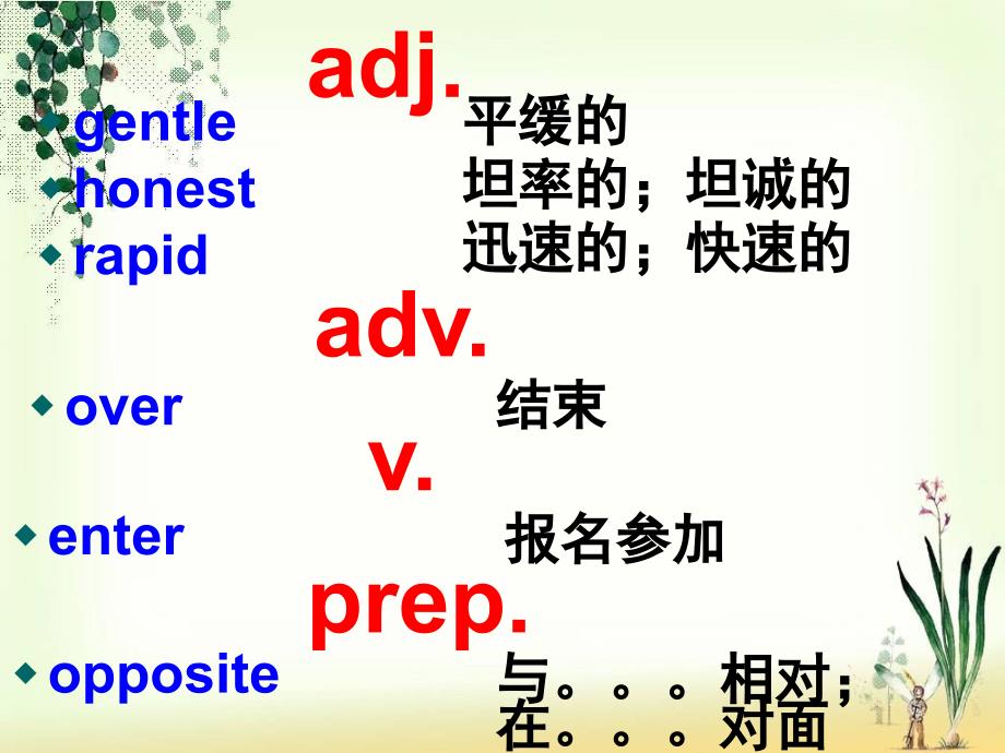 九年级级下Unit5 Sports教学 words课件_第4页