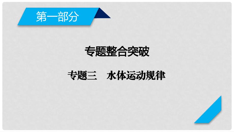 高考地理二轮复习 专题3 水体运动规律课件_第1页