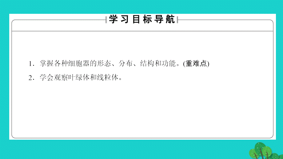 2016-2017学年高中生物第3章细胞的基本结构第2节细胞器--系统内的分工合作第1课时细胞器之间的分工课件新人教版必修1.ppt_第2页