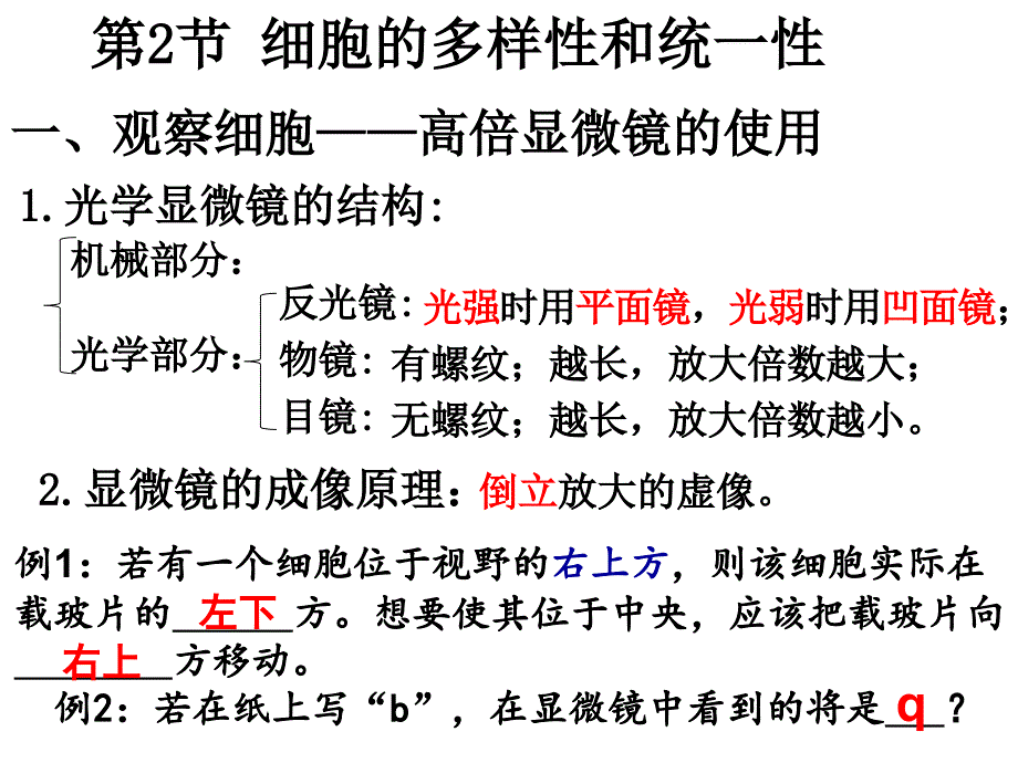 必修一12细胞的多样性和统一性_第4页