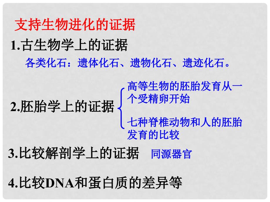 九年级科学下册 1.4 生物的进化（二）课件 （新版）浙教版_第2页