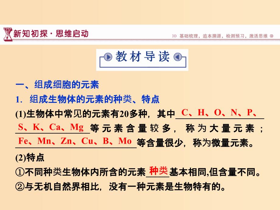 2018-2019学年高中生物 第二章 细胞的化学组成 第一节 细胞中的元素和无机化合物课件 苏教版必修1.ppt_第4页