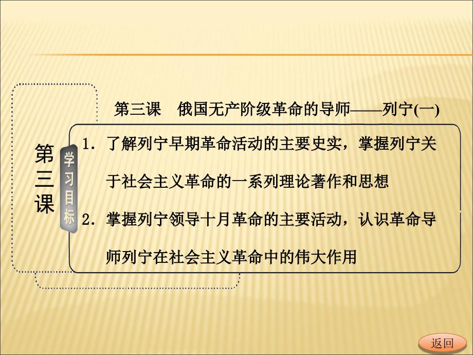 高二历史人民版选修4专题五第三课俄国无产阶级革命的导师--列宁课件_第2页