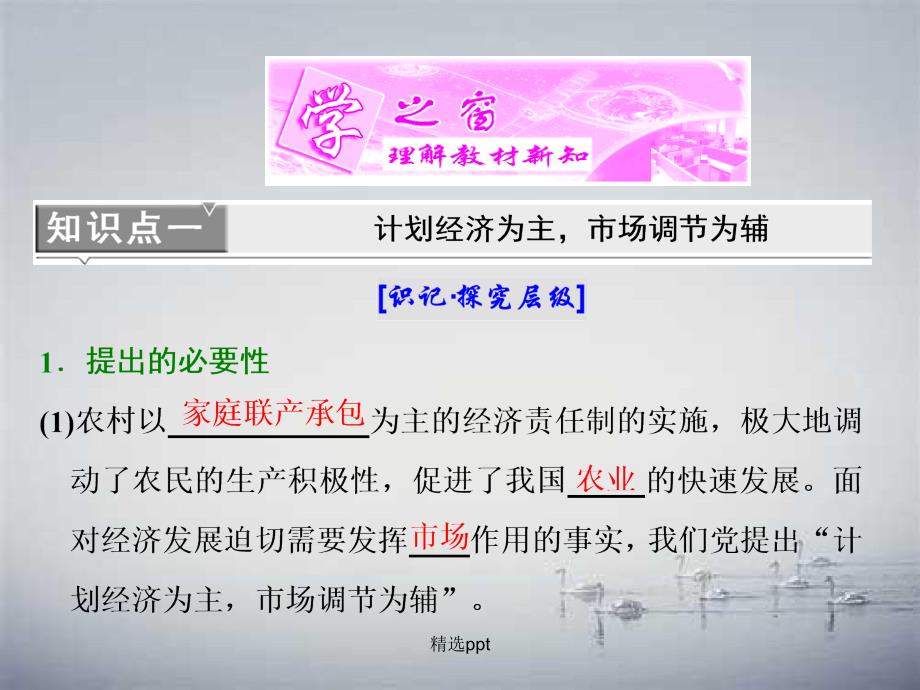 201x201x高中政治专题五中国社会主义市抄济的探索第二框对社会主义市抄济理论的探索新人教版选修_第4页