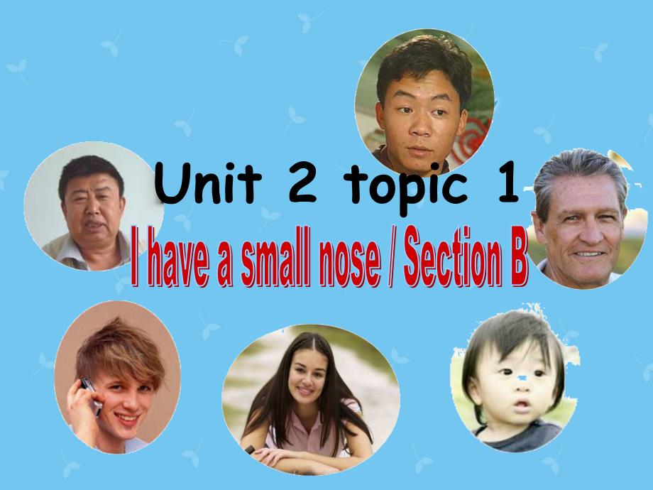 仁爱初中英语七上《Unit 2Topic 1 I have a small nose》PPT课件 (2)_第2页