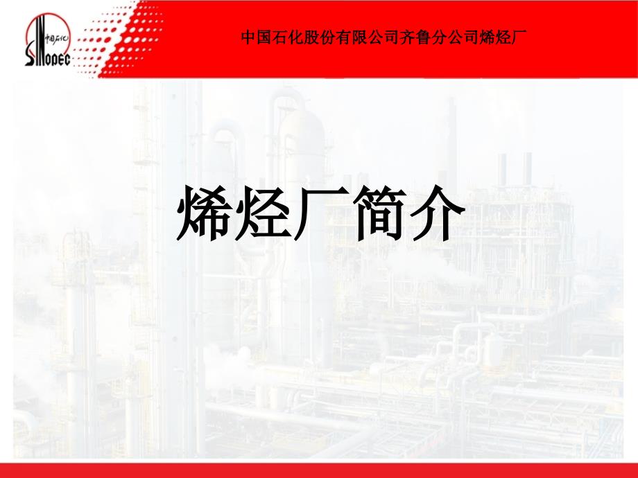 齐鲁石化烯烃厂简介_第1页