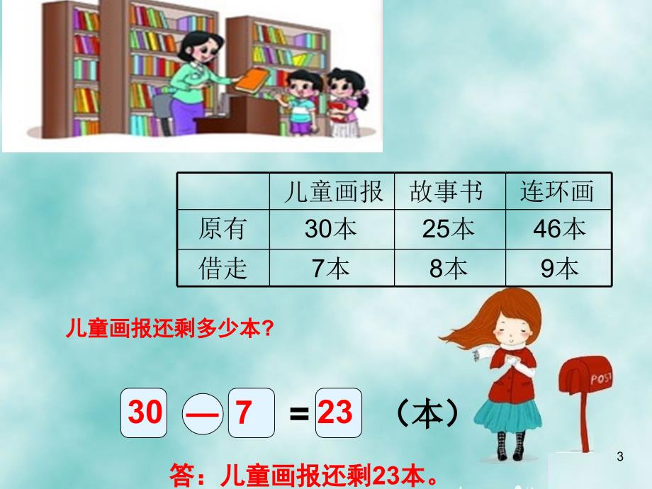 北师大版小学数学一年级下册阅览室ppt课件_第3页