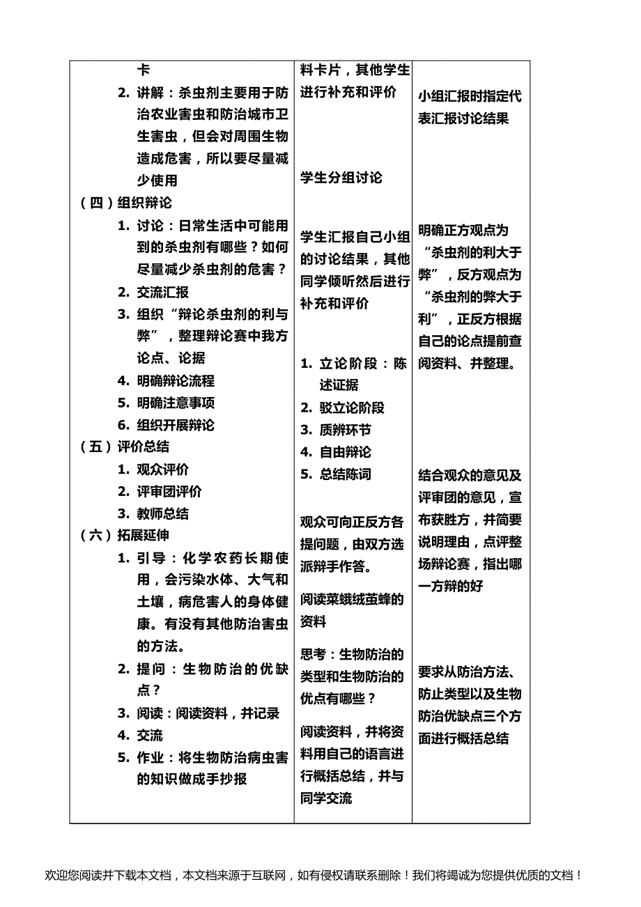 三年级科学下册12.杀虫剂对生物的影响教学设计_第2页