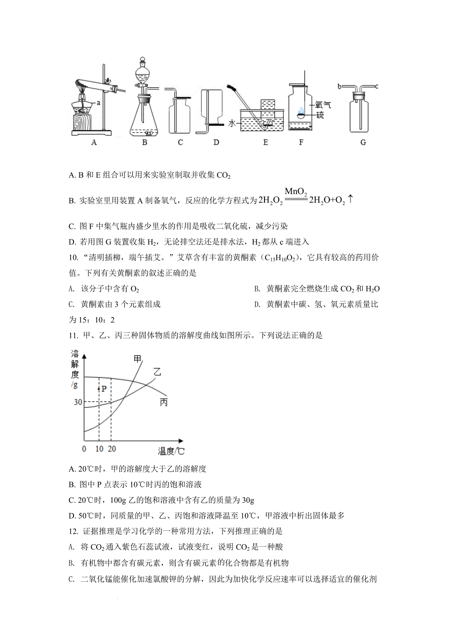 精品解析：2022年四川省眉山市中考化学真题（原卷版）-中考化学备考复习重点资料归纳汇总_第3页