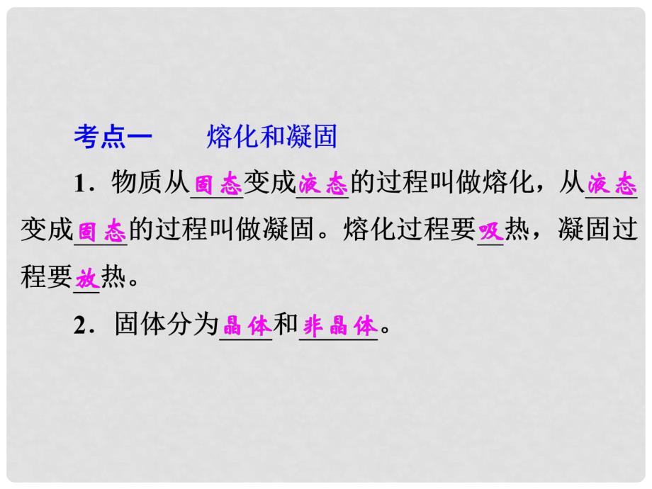 中考科学总复习 专题11 物态变化（考点知识梳理+中考典例精析+考点训练）课件 浙教版_第3页