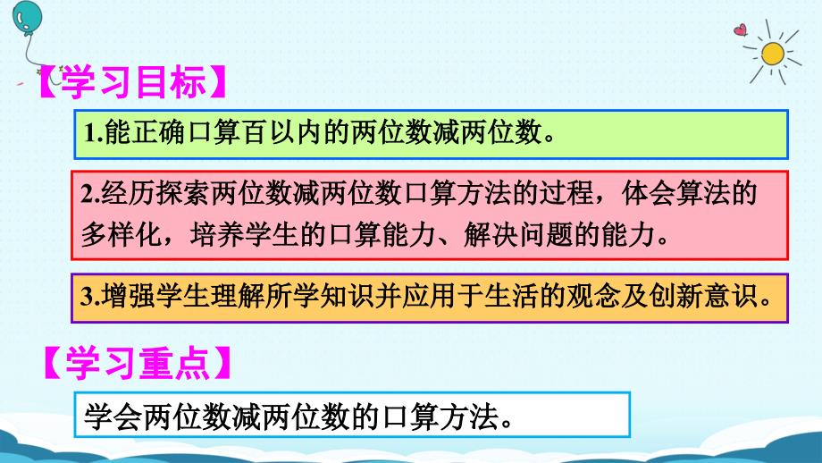 三年级上册数学授课课件第2课时 两位数减两位数人教版(共23张PPT)_第2页