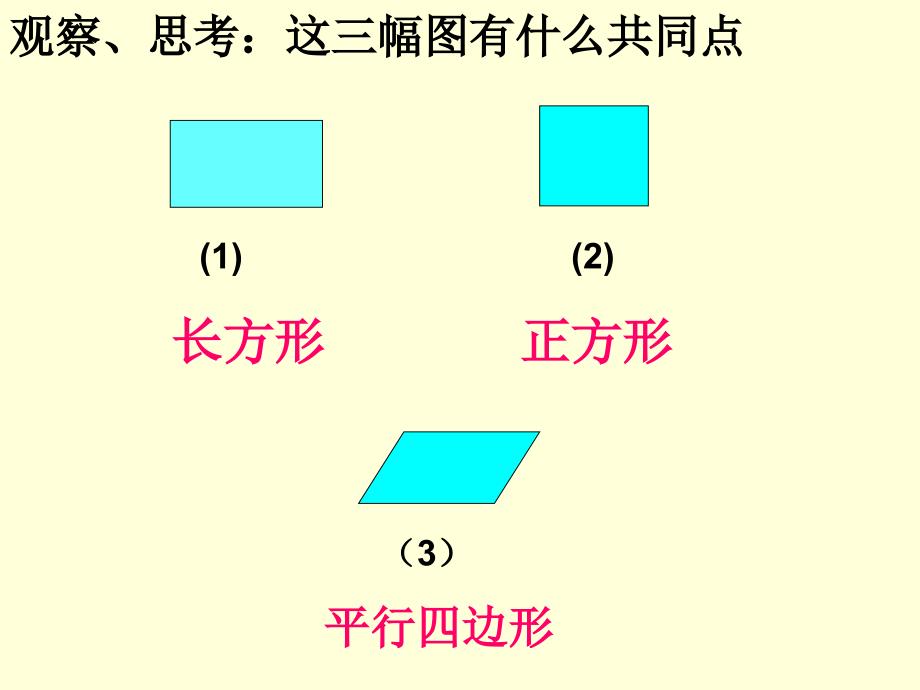 四年级平行四边形的认识PPT课件_第1页