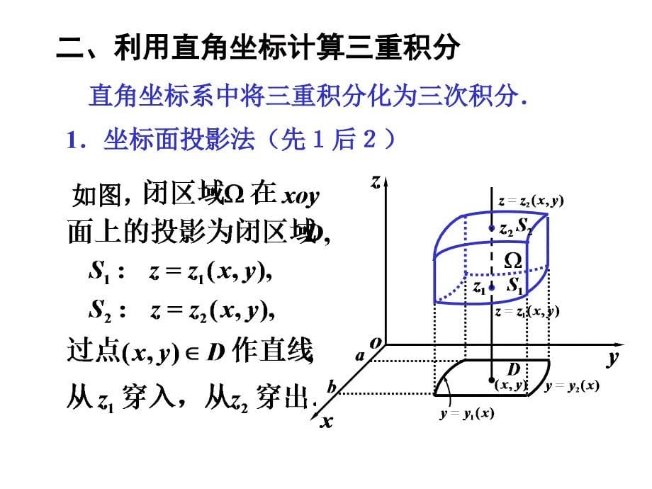 微积分课件：7-3 三重积分的 计算_第5页