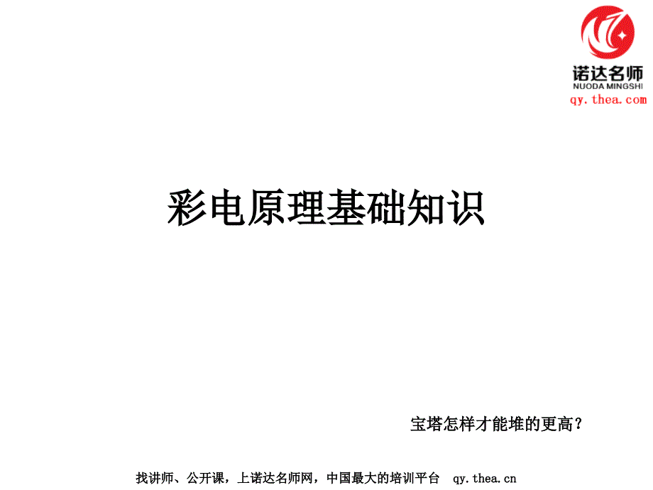 电视基础知识及销售技能_第1页