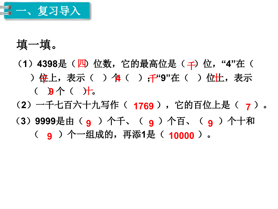 二年级下册数学课件第7单元 万以内数的认识 第8课时 10000以内数的大小比较｜人教新课标 (共11张PPT)_第2页