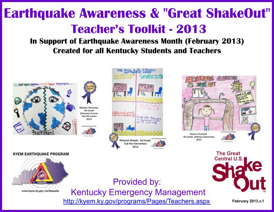 Earthquake Awareness and ShakeOut Teachers Toolkit (PowerPoint)_第1页