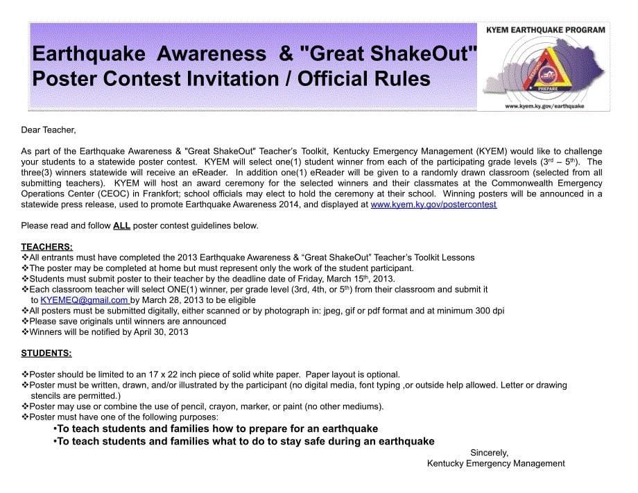 Earthquake Awareness and ShakeOut Teachers Toolkit (PowerPoint)_第5页