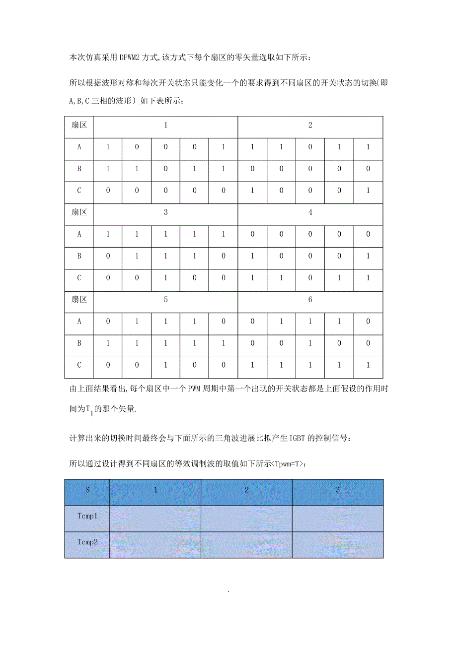 电力电子SVPWM五段法仿真_第3页