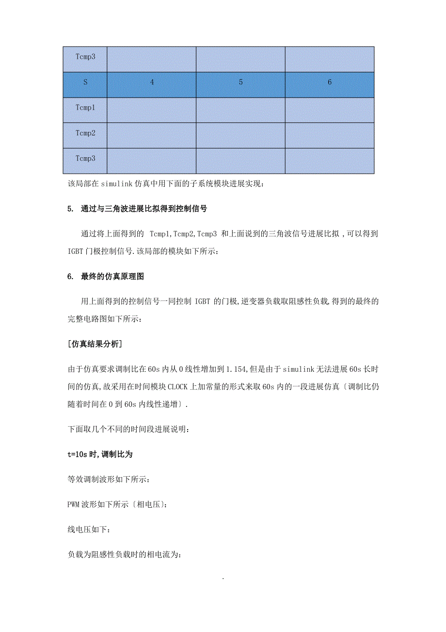 电力电子SVPWM五段法仿真_第4页