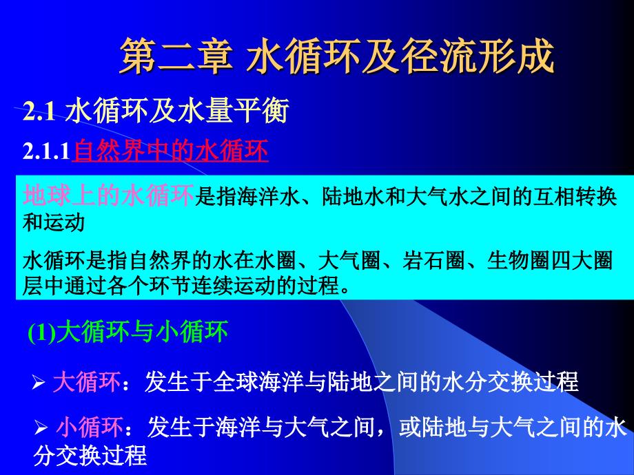 《水循环及径流形成》PPT课件_第1页