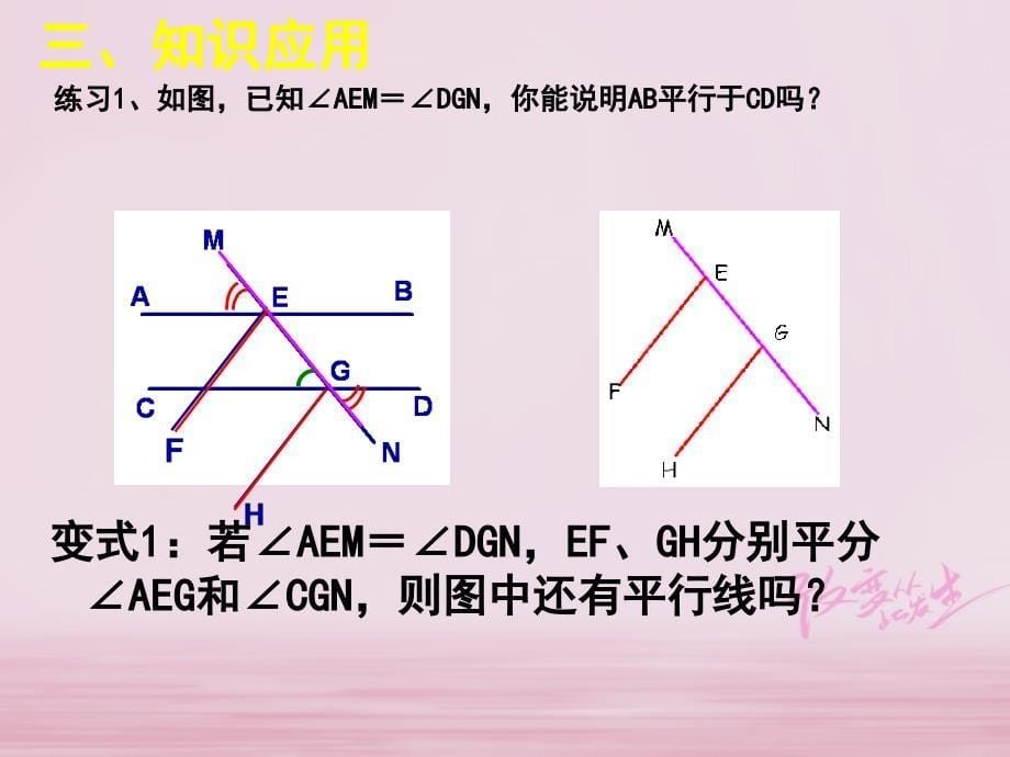 山东省郓城县随官屯镇七年级数学下册第二章相交线与平行线回顾与思考课件新版北师大版_第5页