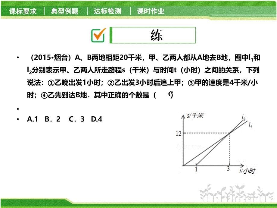 一次函数的应用行程问题副本课件_第5页