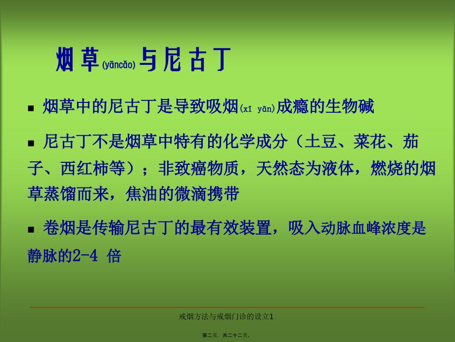 戒烟方法与戒烟门诊的设立1课件_第2页