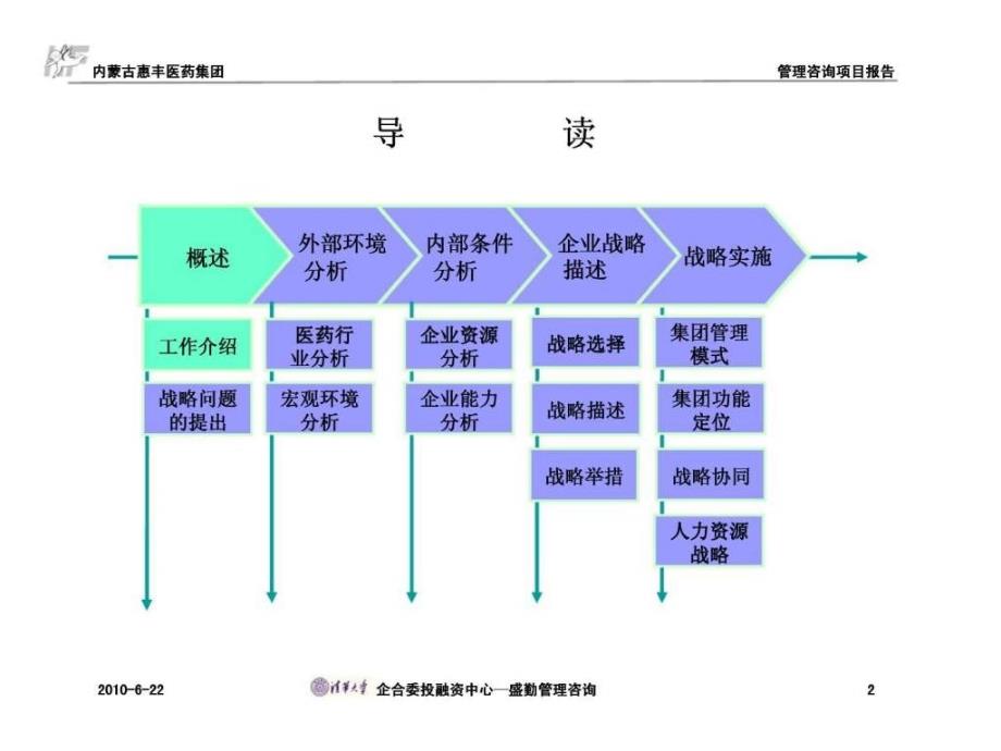 盛勤咨询：内蒙古惠丰医药集团公司战略管理咨询报告_第2页