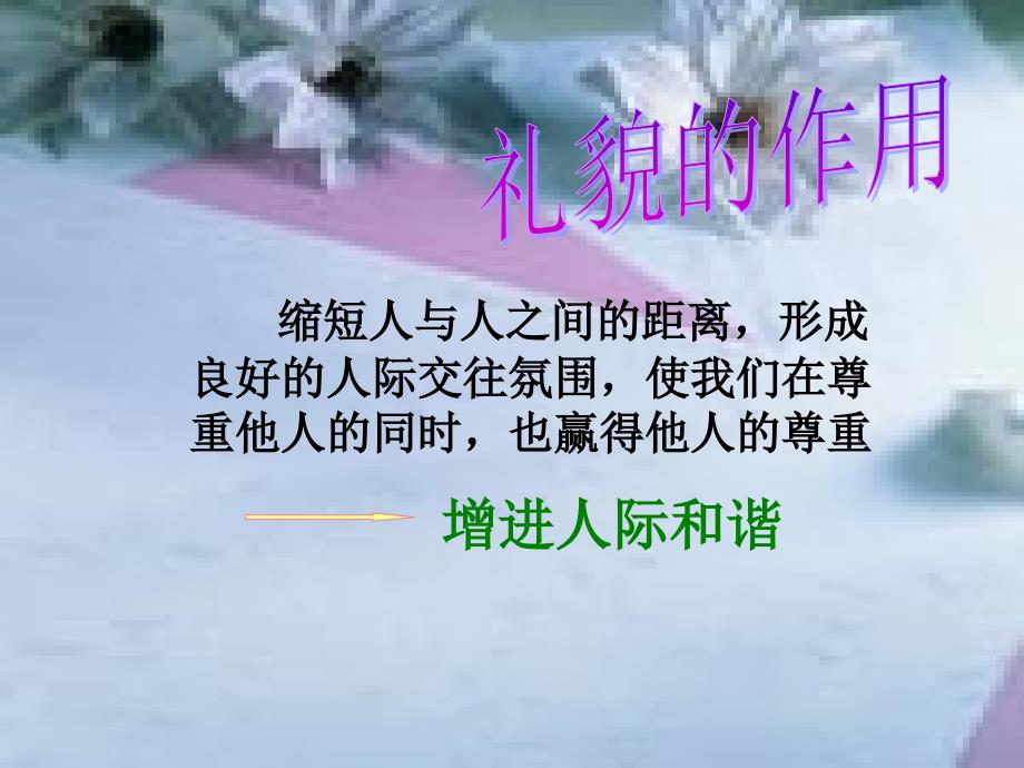 七年级政治下册 第三节公公共生活中的礼仪和礼貌教学课件 湘教版_第4页