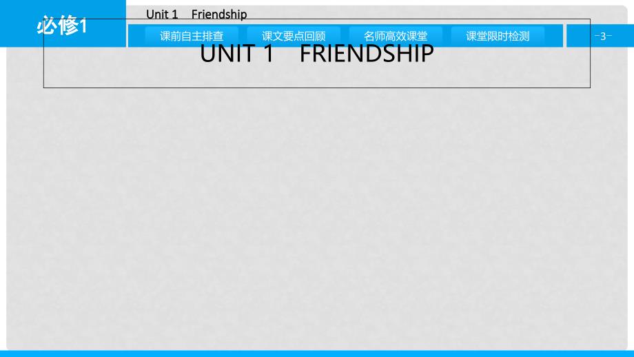 高考英语一轮总复习 第一部分 教材知识梳理 Unit 1 Friendship课件 新人教版必修1_第3页